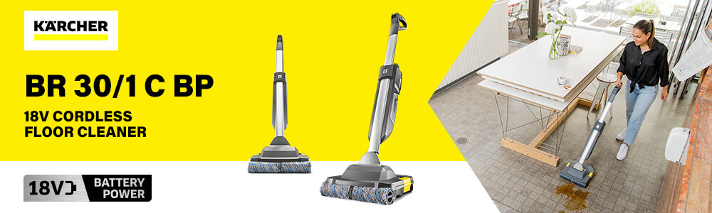 Karcher BR 30/1 C BP
18v Cordless Floor Cleaner Karcher BR 30-1 C BP 18v Cordless Floor Cleaner