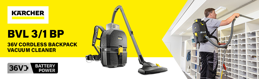 Karcher BVL 3/1 BP Professional 36v Cordless Backpack Vacuum Cleaner Karcher BVL 3/1 BP Professional 36v Cordless Backpack Vacuum Cleaner