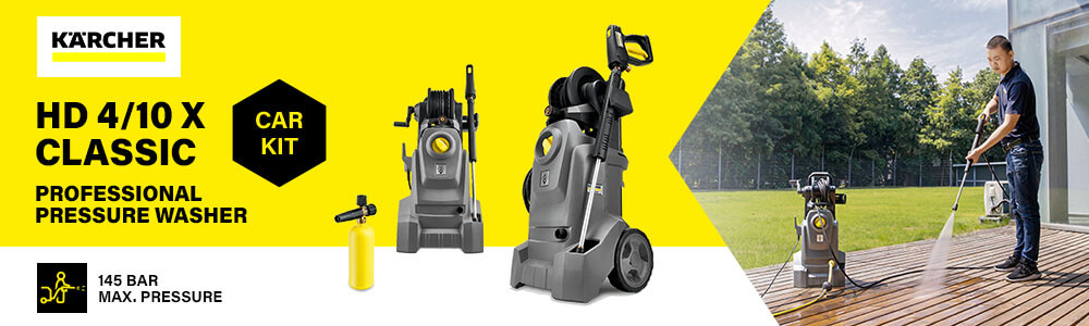Karcher HD 4/10 X Classic Car
Professional Pressure Washer 145 Bar Karcher HD 4-10 X Classic Car Professional Pressure Washer 145 Bar