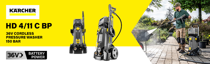 Karcher HD 4/11 C BP Professional 36v Cordless Pressure Washer 150 Bar