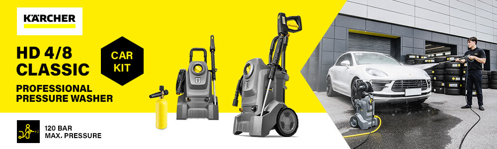 Karcher HD 4/8 Classic Car
Professional Pressure Washer 120 Bar Karcher HD 4-8 Classic CarProfessional Pressure Washer 120 Bar
