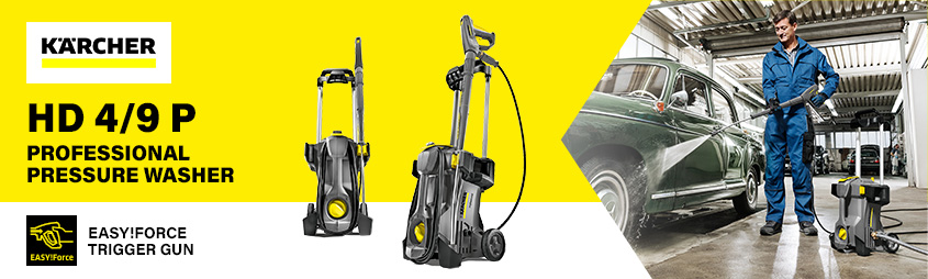 Karcher HD 4/9 P
Professional Pressure Washer
120 Bar Karcher HD 4-9 P 15209650 Professional Pressure Washer 120 Bar Pro Façade Cleaning Construction Site Heavy Machinery Vehicle Floor Wall Cleaning
