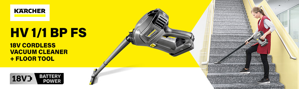 Karcher HV 1/1 BP FS
18v Cordless Hand-Held
Vacuum Cleaner with Floor Tool Karcher HV 1-1 BP FS 18v Cordless Hand Held Vacuum Cleaner with Floor Tool