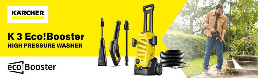 Karcher K3 Eco!Booster Pressure Washer 120 Bar Karcher K3 Eco!Booster Pressure Washer 120 Bar