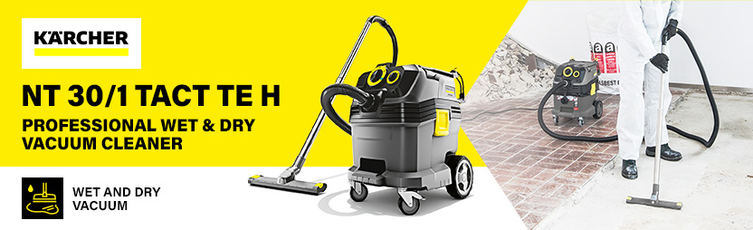 Karcher 11482570 NT 30-1 TACT TE H-Class Professional Wet Dry Vacuum Cleaner 30L