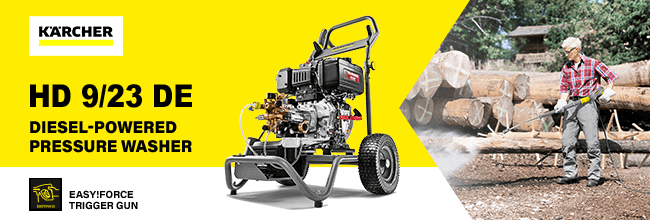 Karcher
HD 9/23 DE 230 Bar
Professional Diesel-powered
Pressure Washer Karcher HD923DE Professional Diesel Pressure Washer