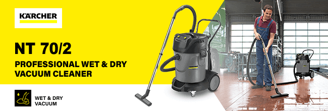 Karcher NT 70/2 Wet-Dry
Professional Vacuum Cleaner Karcher NT702 Professional Wet Dry Vacuum Cleaner