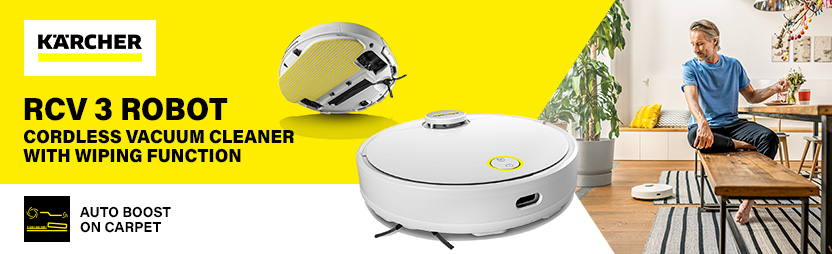 Karcher RCV 3 Cordless Robotic Vacuum Cleaner and Mop