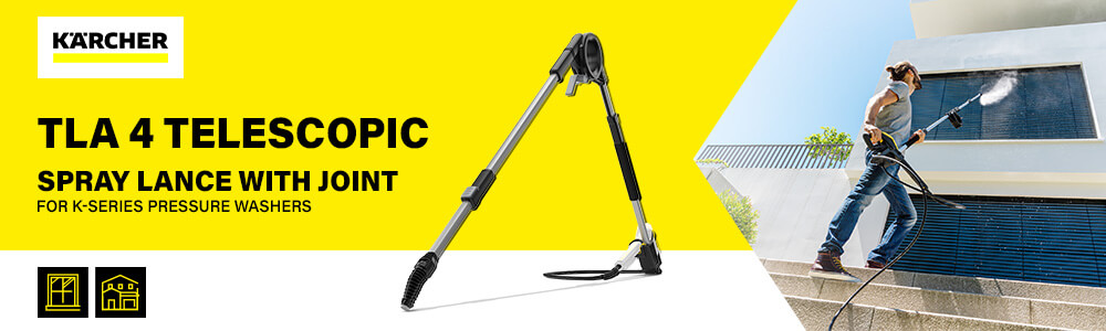 Karcher TLA 4
Telescopic Spray Lance
For K-Series Pressure Washers Karcher TLA4 Telescopic Spray Lance K-Series Pressure Washers