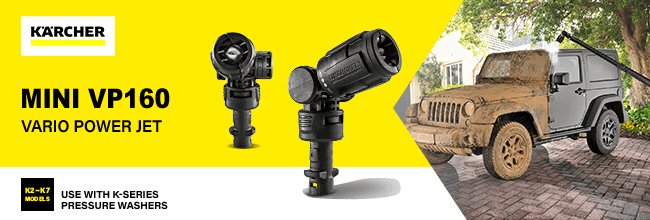 Karcher VP160 Mini
Vario Power Jet
for K-Series Pressure Washers Karcher VP160 Mini Vario Power Jet Series K2 K3 K4 K5 K7 Pressure Washer