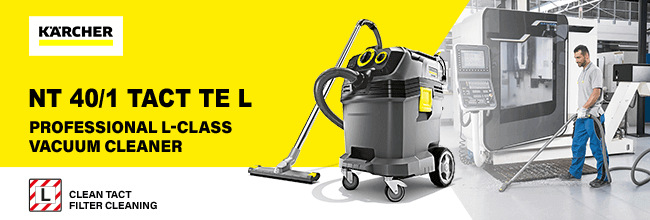 Karcher NT 40/1 TACT TE
L-Class Safety Wet-Dry
Professional Vacuum Cleaner Karcher NT401TE TACT LClass Wet Dry Vacuum Cleaner