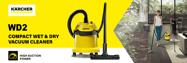 Karcher WD 2 Wet and Dry
Compact Vacuum Cleaner Karcher WD2 Wet Dry Vacuum Cleaner