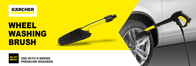 Karcher Wheel Wash Brush
for K-Series Pressure Washers Karcher Wheel Wash Brush K2 K3 K4 K5 K7 Pressure Washer