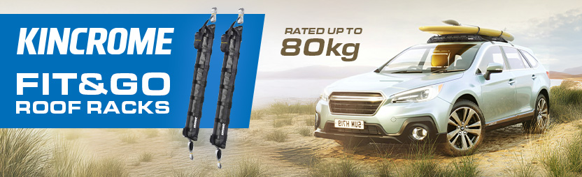 Kincrome Fit&Go Universal Soft Car Roof Rack Luggage Bars K20001 Kincrome Fit&Go Universal Soft Car Roof Rack Luggage Bars K20001