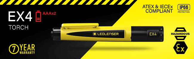 LED Lenser EX4 ATEX and IECEx LED Torch LEDLenser EX4 ATEX IECEx LED Torch