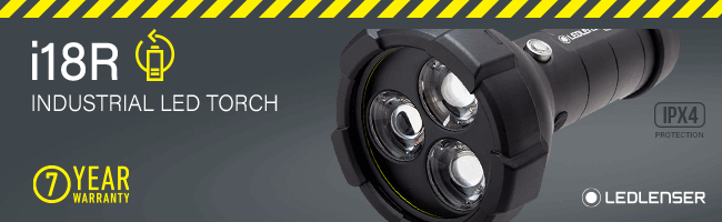 LED Lenser i18R Industrial Rechargeable LED Torch LEDLenser i18R Industrial Rechargeable LED Torch