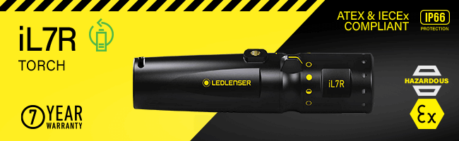 LED Lenser iL7R Rechargeable ATEX and IECEx LED Torch LEDLenser iL7R Rechargeable ATEX IECEx LED Torch