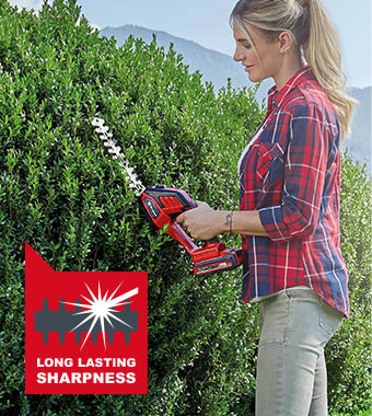 Laser-cut and diamond grinded blades Einhell GE-CG 18-100 Li Grass Bush Shrub Shears