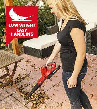 Low weight and easy handling Einhell GE-CL 18 Li E Ergonomic Low Weight Leaf Blower