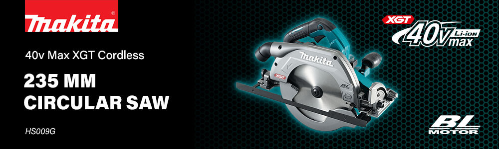 Makita HS009G
40v Max XGT Cordless
Brushless Circular Saw 235mm Makita HS009G 40v Max XGT Cordless Brushless Circular Saw