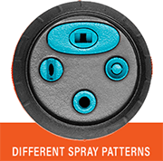 Gardena ecoPulse Comfort Nozzle Different Spray Patterns