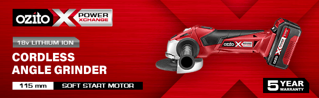 Ozito PXAGS 18v Cordless Angle Grinder