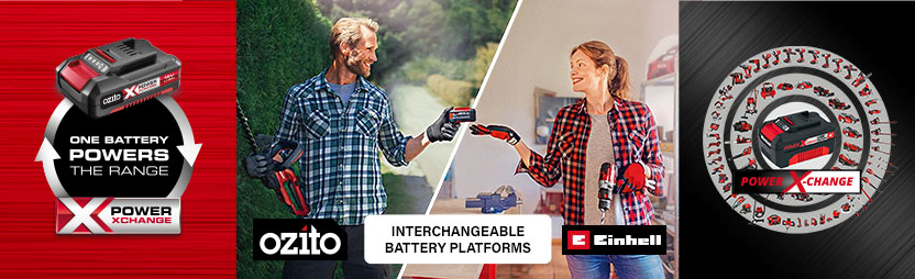 Ozito Einhell Power X-Change Cordless 18v Battery Compatibility Ozito Einhell Power X-Change Cordless 18v Battery Compatibility