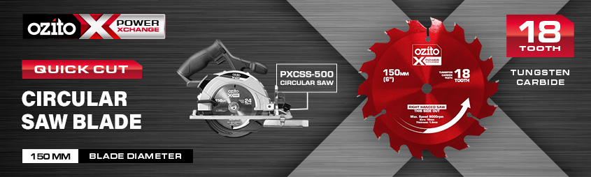 Ozito PXCSB Circular Saw 18 Tooth Blade