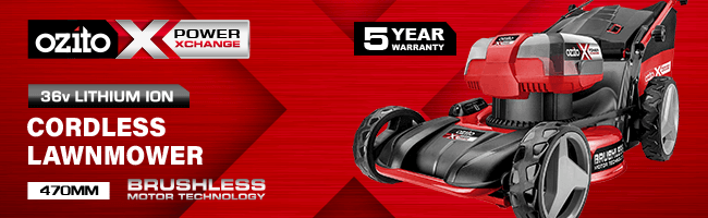 Ozito PXCSDMK 36v Cordless Brushless Rotary Lawnmower 470mm