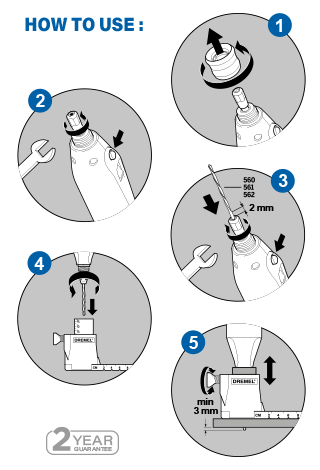 Dremel 678 Use Steps Straight Circular Cuts