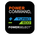 Power Select lets you choose maximum
run-time (ECO mode) or power (TURBO mode). GLC3630L PowerSelect System