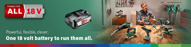 Bosch AdvancedDrill 18v Cordless PowerForAll Battery System