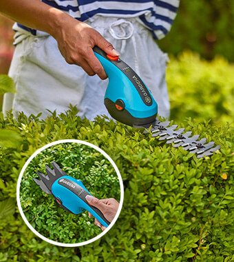 Gardena 9885-20 ClassicCut Li rechargeable integrated Battery Cordless Grass Shears Set