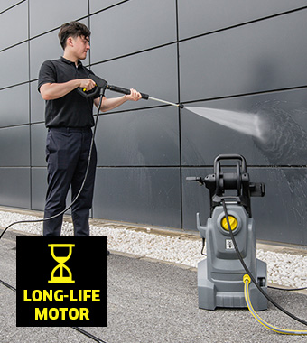 Proven high-pressure system and long-life motor. Karcher HD 4/10 X Classic Professional Pressure Washer long-life motor