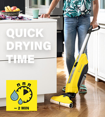 Quick Drying Time Karcher FC 5 Cordless Hard Floor Cleaner Drying Time