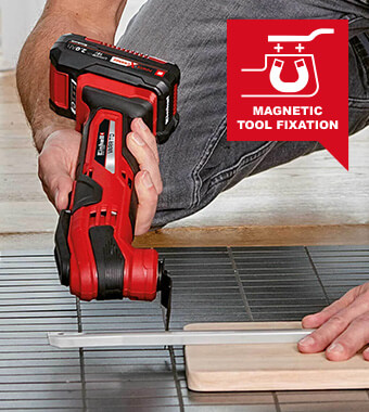 Ideal for various renovation
jobs around the home. Einhell VARRITO Cordless Multi-Tool