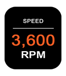 Speed 3,600 RPM BES510 Speed RPM