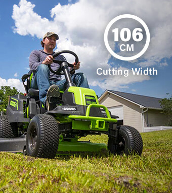 Greenworks GD60CRT106 60v Cordless Brushless Cross Ride On