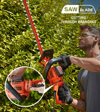 Black Decker BEHTS551 Twist Saw Blade Hedge Trimmer