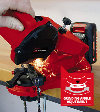 Restore a cutting edge
to worn chainsaw chains. Einhell GE-CS 18 Li 18v Cordless Chainsaw Chain Sharpener
