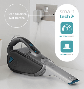 Black Decker DVJ325BF Cyclonic Dustbuster Handheld Smart Tech Sensor