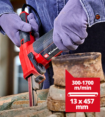 Uses 13mm x 457mm sanding belts Einhell TC-BF 500 E 13mm Belt File Sander