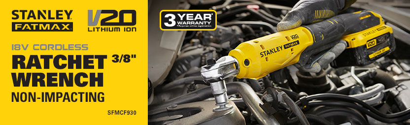Stanley FatMax V20 18v Cordless 3/8inch Ratchet Wrench SFMCF930
