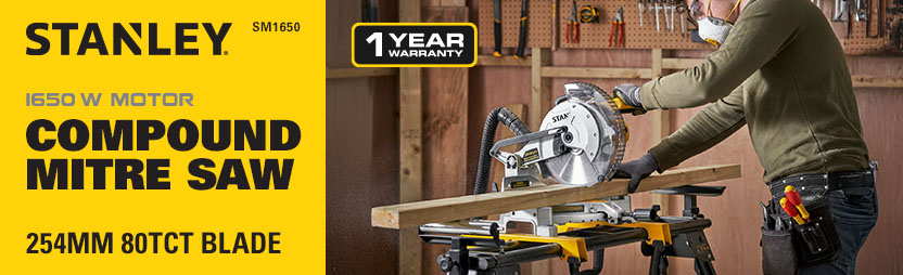 Stanley SM1650 Compound Mitre Saw 254mm