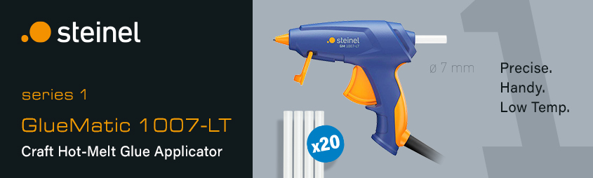 Steinel GLUEMATIC 1007-LT Low Temperature Craft Hot-Melt Glue Gun Applicator Sticks