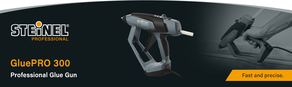 Steinel GluePRO 300
Professional Glue Gun + Carry Case Steinel GluePRO300 Professional Glue Gun Carry Case