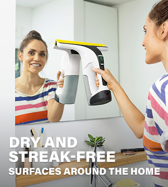 Karcher WV 6 Plus window vac delivering dry, streak-free surfaces around the home