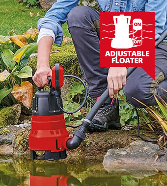 All-rounder for drainage
around the home and garden. Einhell GC-DP 7035 LL Submersible Dirty Water drainage flood Pump 16,000 litres per hour