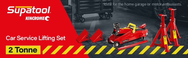 Supatool 2 Tonne Trolley Jack & Axle Stand Set