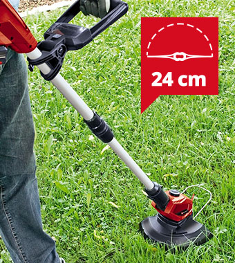 Einhell GE-CT 18 Li 18v Cordless Telescopic shaft Grass Trimmer and Edger 24cm